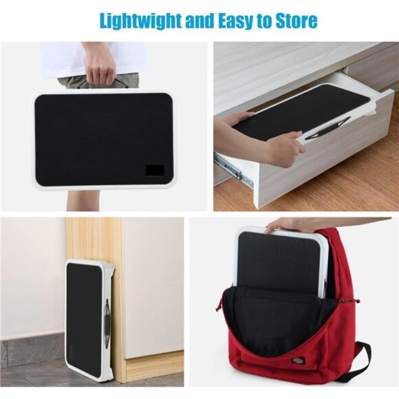 Folding Step Stool, Height-Adjustable Step Stool with Non-Slip Platform - Picture 7 of 8